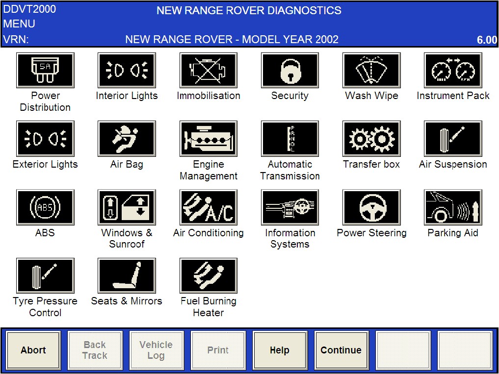 range rover diagnostic software